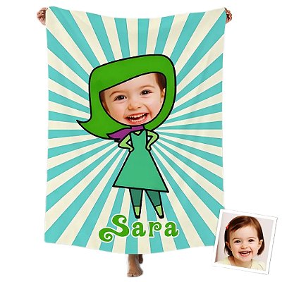 Toalha Fun poket infantil - Seu rosto no personagem Nojinho