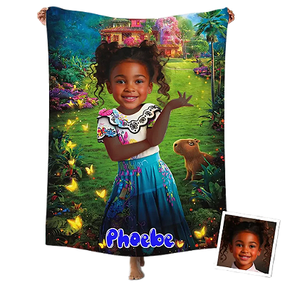 Toalha Fun poket infantil - Seu rosto no personagem Familia madrigal