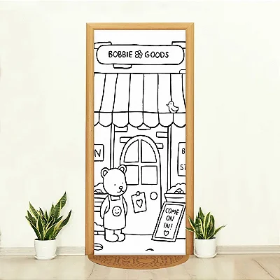 Capa De Porta Decorativo Tecido 0,85x2,10m - Bobbie Goods colorir