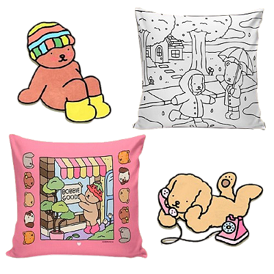 Almofada - Bobbie Goods dupla face rosa