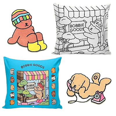 Almofada - Bobbie Goods dupla face azul