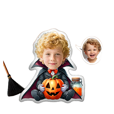 Almofadas 3D Fun - Seu rosto aqui Halloween Vampiro