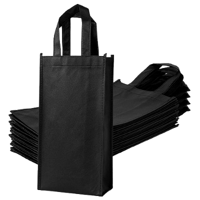 10 Sacolas Tote Bag Wine para vinho 2 garrafas, reutilizável, em tecido personalizado