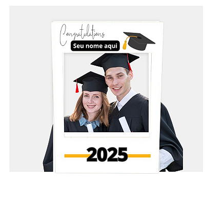 Placa Moldura Formatura/graduação/formandos em ps 2mm - branca