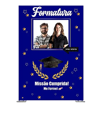 Painel Decorativo interativo Vazado - Formatura