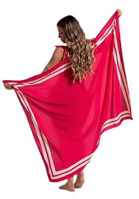 Canga Retangular - litras vermelho