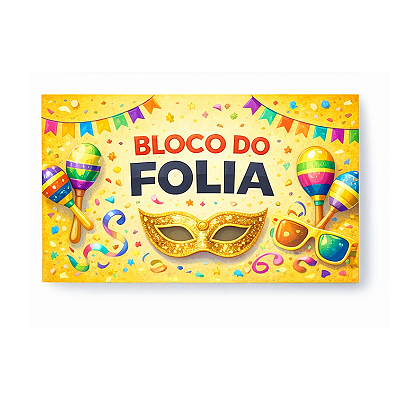 Painel Retangular Decorativo - bloco da folia