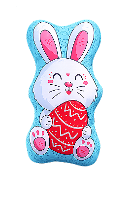 Almofada 3d - Páscoa/coelho ovinho vermelho