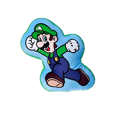 Almofada 3d - mario bros - Luigi
