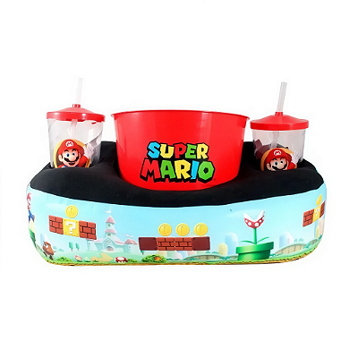 Almofada Pipoca Mario brós - preto