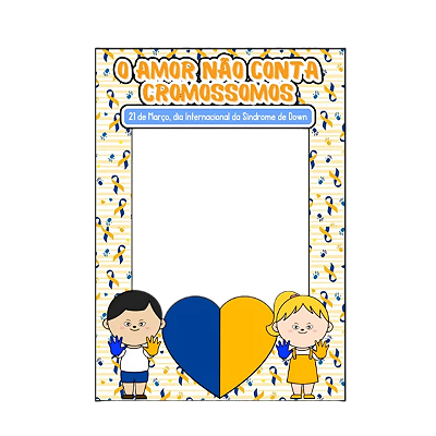 Placa Moldura Sindrome de Down
