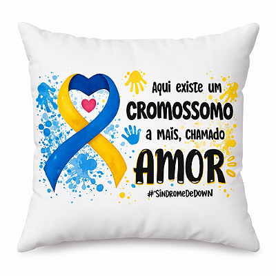 Almofada Cheia - Sindrome de Down com simbolo 01