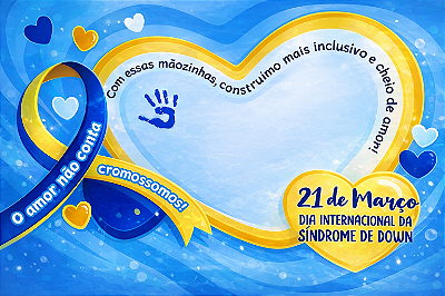 Lona Tapete sindrome de down - 1mx0,50cm