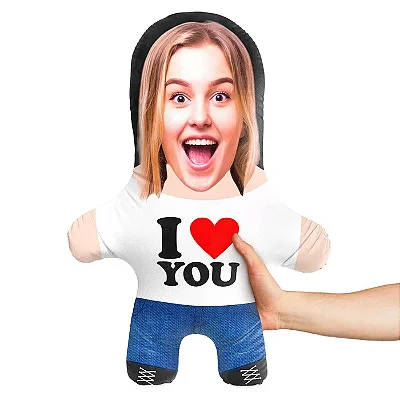 Almofada seu rosto aqui - Feliz Dia dos Namorados