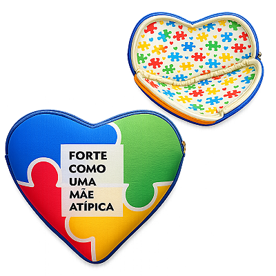 Necessaire coração autismo