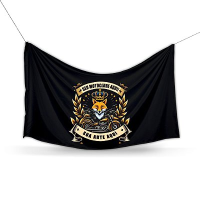 Bandeira personalizada Moto clube