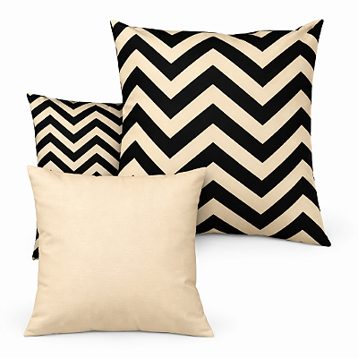 Almofada cheia unid. chevron - outono