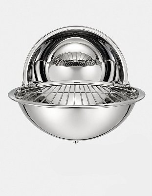 Churrasqueira Náutica Redonda Overboat em em Aço Inox 304 38cm (Avulsa) 320