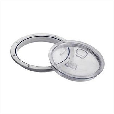 Tampa de Inspeção Redonda 4" com Visor Transparente e Vedação