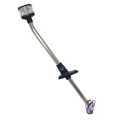 Luz De Alcançado Led 12v C/ Estrobo Mastro De Popa