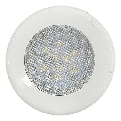 Luminária de Cabine Redonda LED Branco Quente 12V