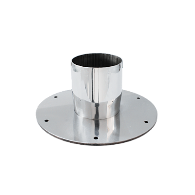 Suporte Flange Overboat em Inox 304 para Tampo de Mesa Náutica