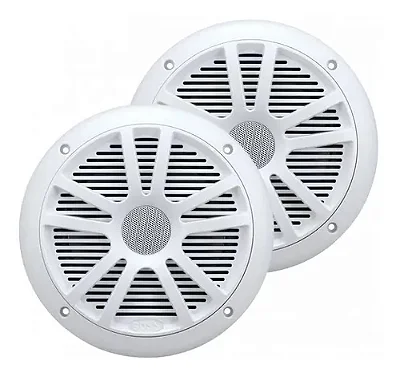 Par de Alto-Falantes Marítimos 6.5" Polegadas Full-Range 180W - À Prova d'Água