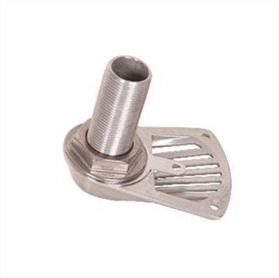 Entrada de Água Passa-Casco em Aço Inox 304 com Grade 1 Polegada