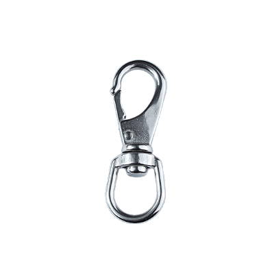 Mosquetão com Distorcedor Girador em Aço Inox 316 (4x86mm)