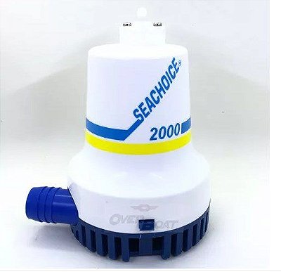 Bomba de Porão de Extrema Vazão Seachoice 2000 GPH 12V Heavy Duty