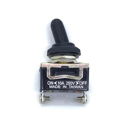 Interruptor de Painel Náutico Chave Caça 12V 10A com Capa de Proteção