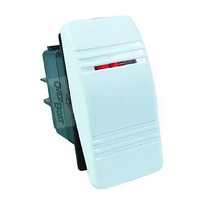 Interruptor On Off Iluminado Branco Lancha