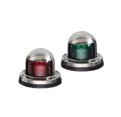 Par de Luzes de Navegação Laterais LED em Aço Inox 304 Bivolt 12V/24V