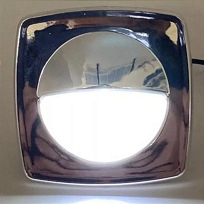 Luz de Cortesia Náutica 3 LEDs Branco Frio com Acabamento Cromado