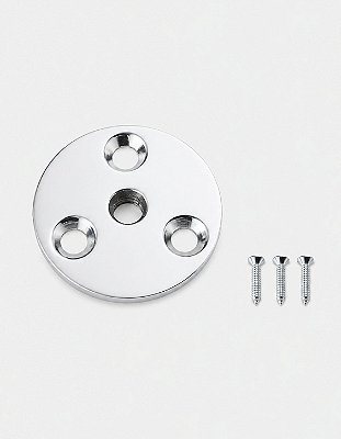 Base de Costado Overboat em Aço Inox 304 para Churrasqueira Náutica Rosca 3/8"