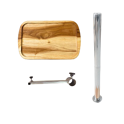 Kit de Montagem Overboat para Churrasqueira com Pedestal e Tábua