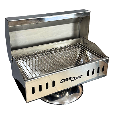 Churrasqueira Náutica Retangular Overboat M-460 em Aço Inox 304