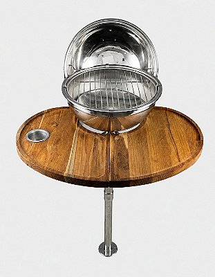 Churrasqueira Gourmet em Aço Inox 304 Overboat PT-350-72 com Tábua Extra Grande (Popa)