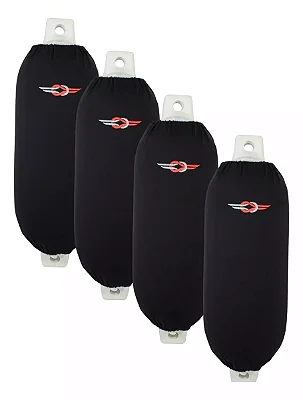 Kit Completo 4 Defensas Náuticas G4 Brancas com Capas
