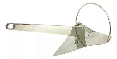 ​​​​​​​Âncora Modelo Rocna em Aço Inox 304 Overboat 1,4kg para Jet Ski e Barcos até 16 Pés