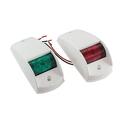 Par de Luzes de Navegação Bombordo/Boreste em LED 12V/24V Branca