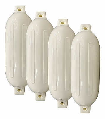 Kit 4 Defensas Náuticas G4 16,5 x 58,5cm Proteção P/ Barco Lancha e Veleiro