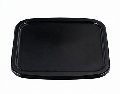 Mesa de Apoio Redonda em Fibra de Vidro Preto