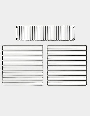 Grelha Completa de Reposição Inox 304 para Churrasqueira PTR-G 3 Peças