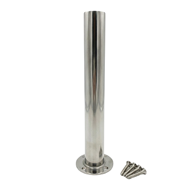 Suporte Reto Overboat em Inox 304 para Antena Starlink Tubo 2 Polegadas.