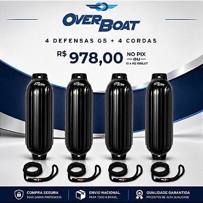 Kit 4 Defensas G5 + 4 Cordas