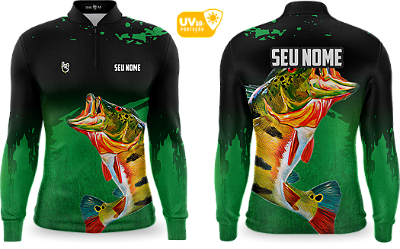 Camiseta de Pesca Manga Longa UV50+ - Ref0002