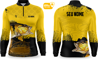 Camiseta de Pesca Manga Longa UV50+ - Ref0003