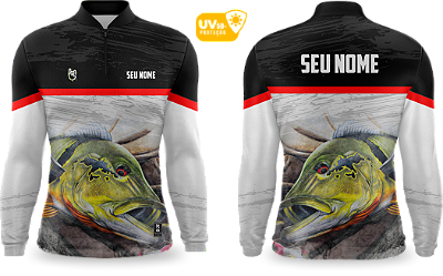 Camiseta de Pesca Manga Longa UV50+ - Ref0007