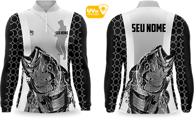 Camiseta de Pesca Manga Longa UV50+ - Ref0008